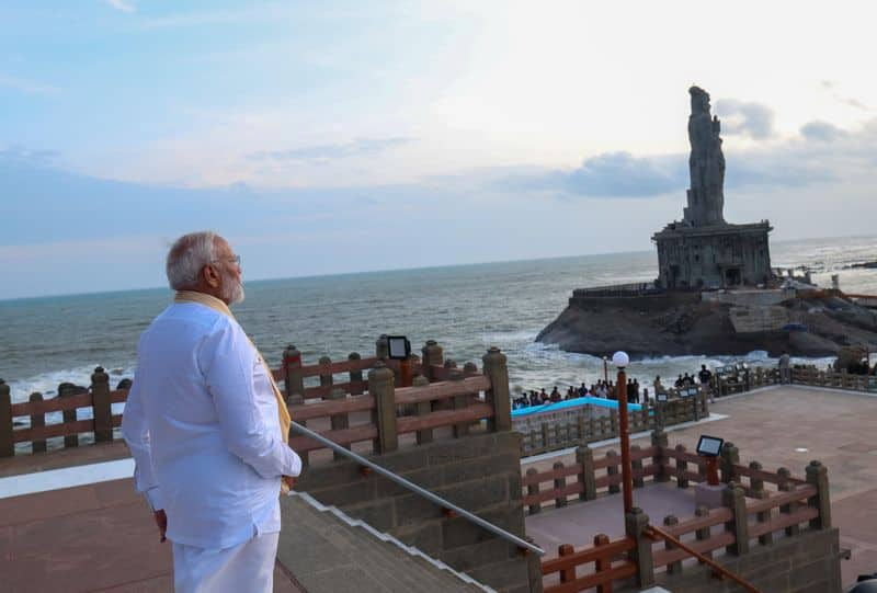 Campaigning ends, PM Modi begins 45-hour 'dhyan' at Kanyakumari Vivekananda Rock Memorial