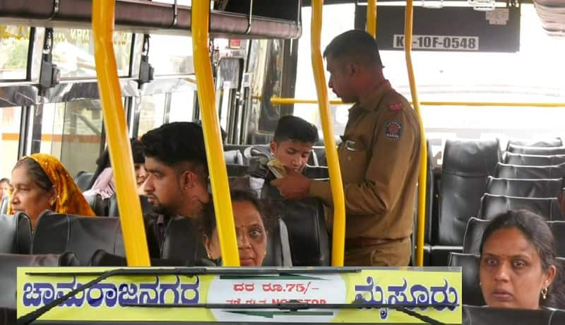 KSRTC bus fare hike in Chamarajanagar Outrage against the government gvd