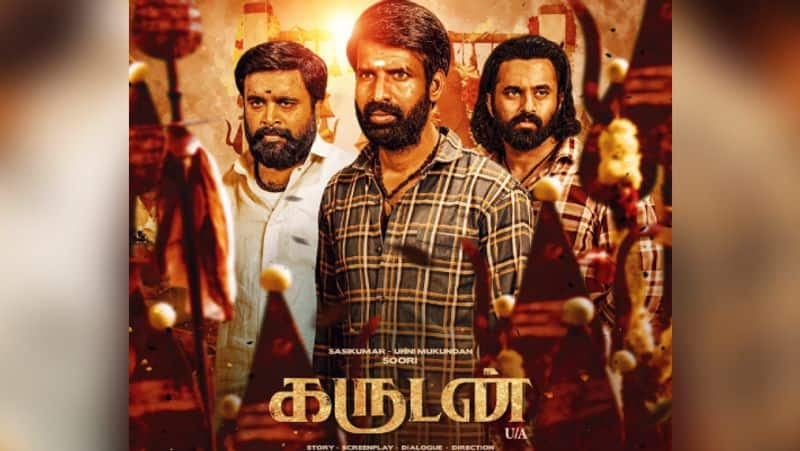 soori sasikumar and unni mukundan starrer Garudan movie Review gan