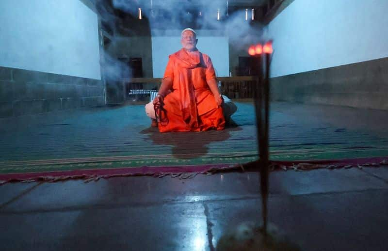 PM Modi Meditation in Kanyakumari viral photos here gan