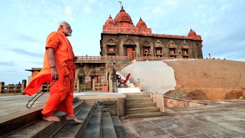 PM Modi at Vivekananda Rock Memorial