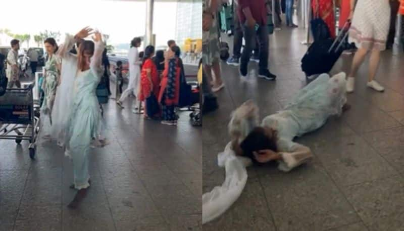 Woman's Unplanned Dance Performance at Mumbai Airport Draws Criticism Online [WATCH] NTI