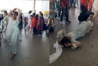 Woman's Unplanned Dance Performance at Mumbai Airport Draws Criticism Online [WATCH] NTI