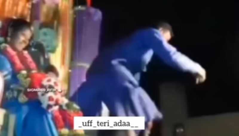 Groom jumps off stage for impromptu dance with friends, viral video leaves netizens in splits Vin