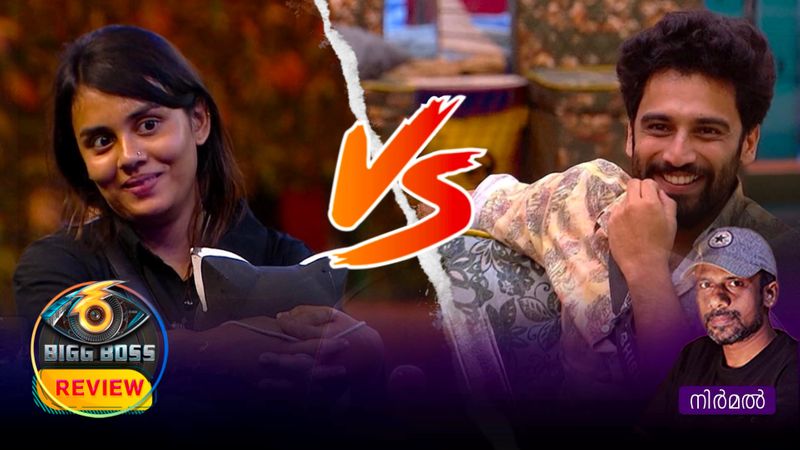 jasmin jaffar vs abhishek sreekumar in bigg boss malayalam season 6