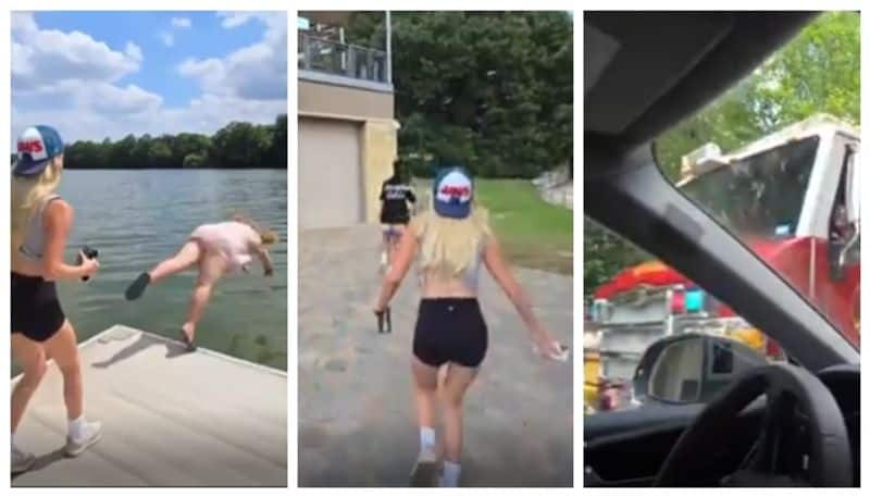 YouTuber pays woman who didn't know how to swim to hump in lake social media criticized 