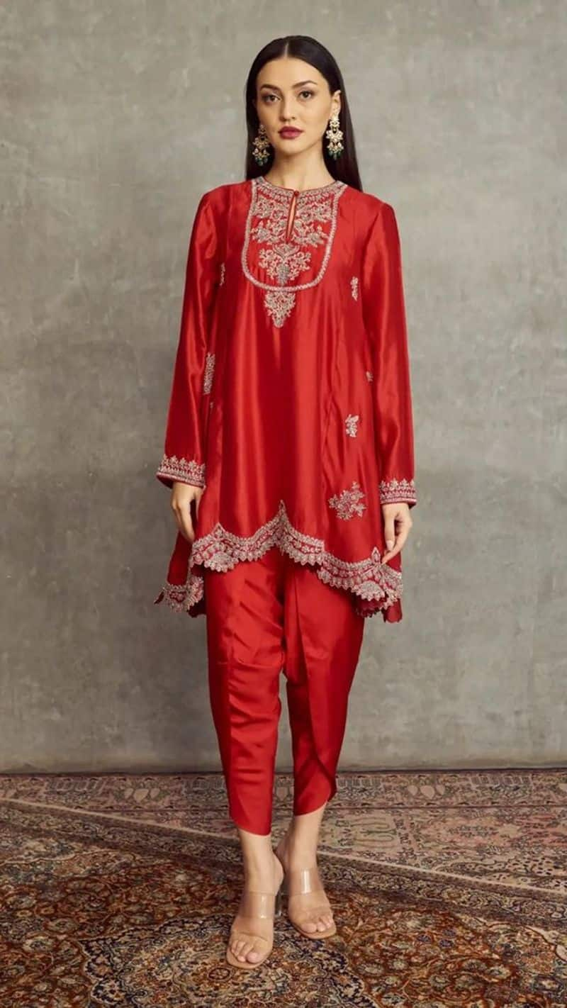 9 Red salwar suit party wear Vat Savitri 2024 suit design latest for women kxa 