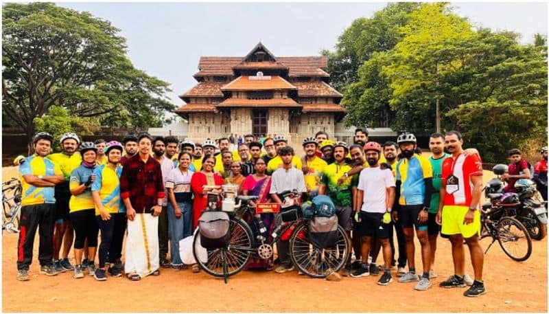 Nidhin Maliyekkal known as tea bro cycled from Kerala to Nepal selling tea to fund his trip