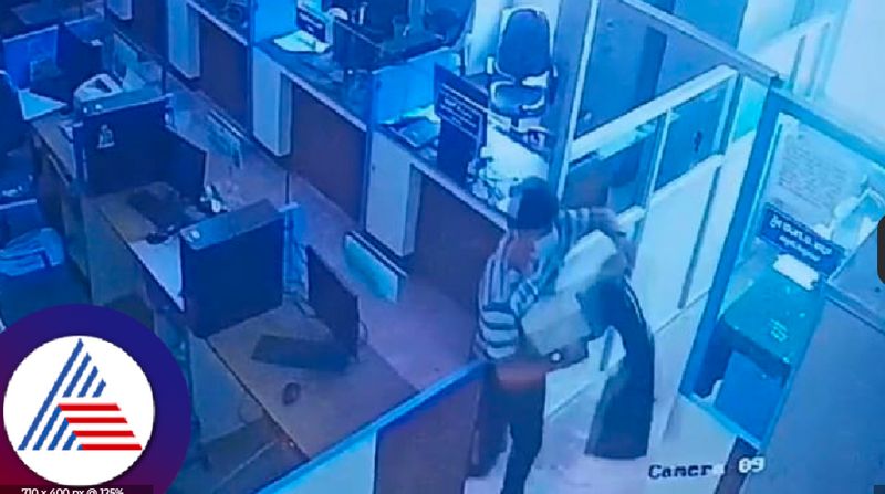 Two printers stolen by thief in daylight at  Gubbi Tehsildar office tumakuru district rav