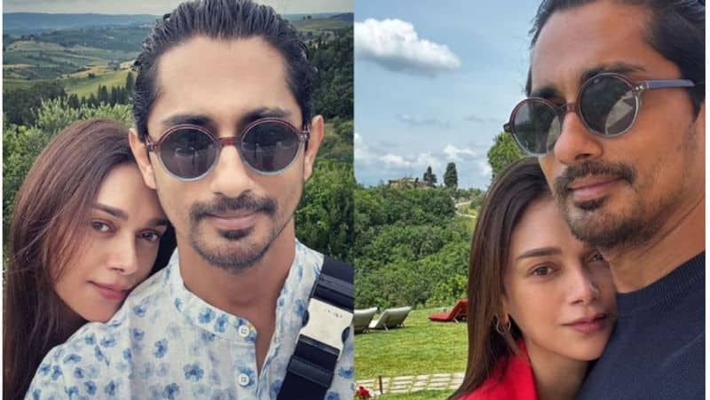 Indian 2 Actor Siddharth and Aditi Rao Hydari Italy Vacation Photos Viral gan