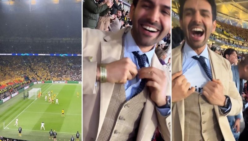 Karthik Aaryan goes bonkers as Real Madrid win Champions League at Wembley; WATCH Hala Madrid moment ATG