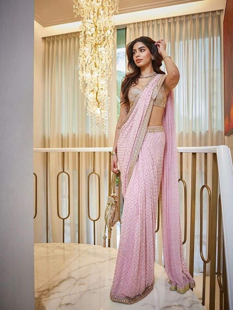 Khushi Kapoor Latest Saree and lehenga zkamn