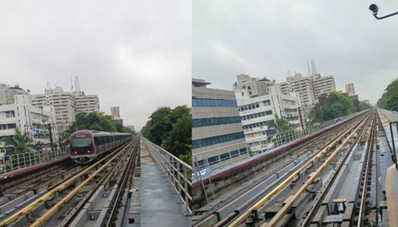 Bengaluru: BMRCL clears fallen tree branch on track near Trinity metro station, Purple line resumes operation