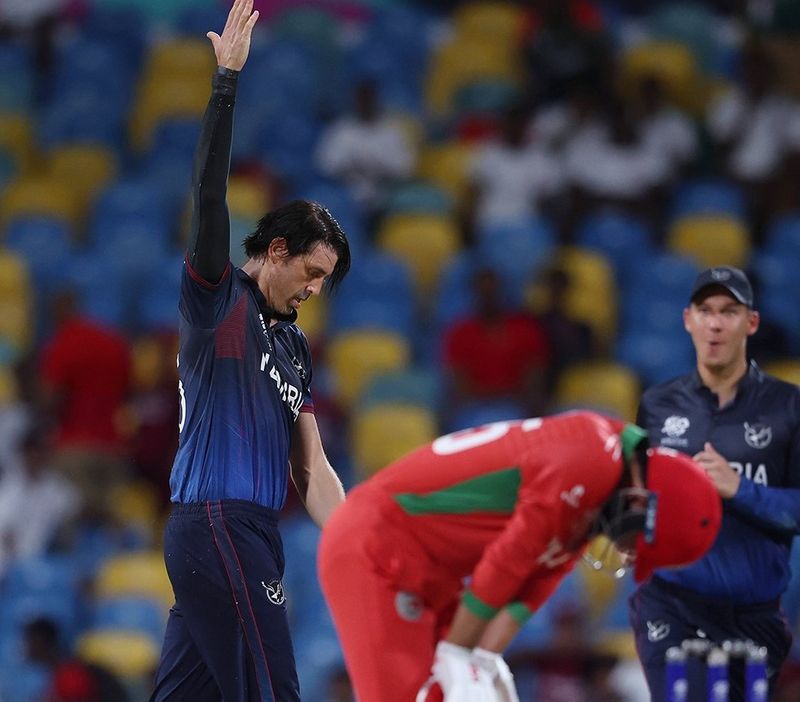 T20World Cup 2024 Namibia Avoid Oman Upset Secure 11 Run Win Via Super Over kvn