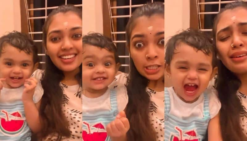 mridhula vijai shared video of her daughter dhwani on instagram