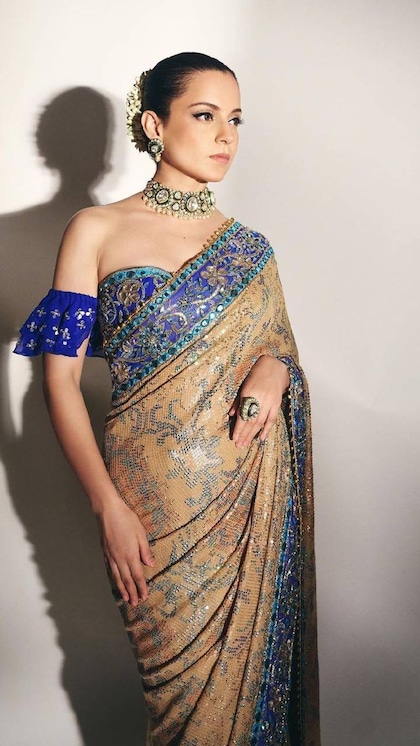 लहंगा या साड़ी, Kangana के 8 ब्लाउज पड़ेंगे दूसरों के Look पर भारी