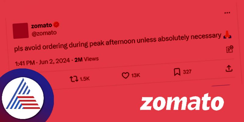 Social Media Users Angry On Zomato Tweet Urges Customers To Not Order During Peak Hours Heatwave roo