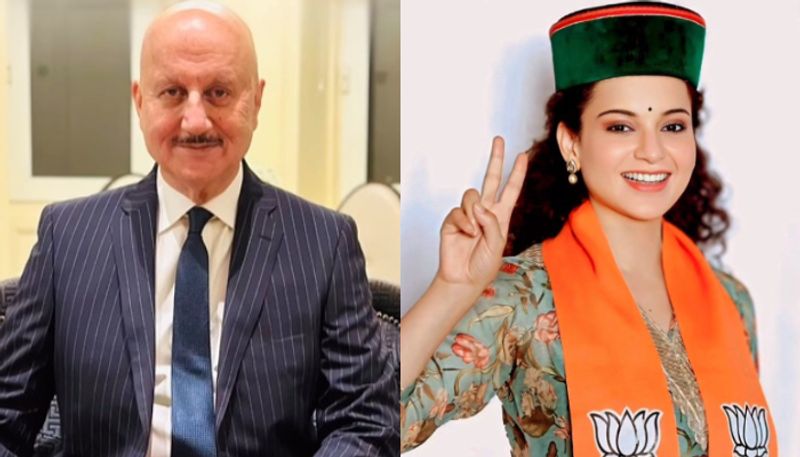 Anupam Kher congratulates BJP and Kangana Ranaut on their win, terms actress' journey as 'inspirational' RKK