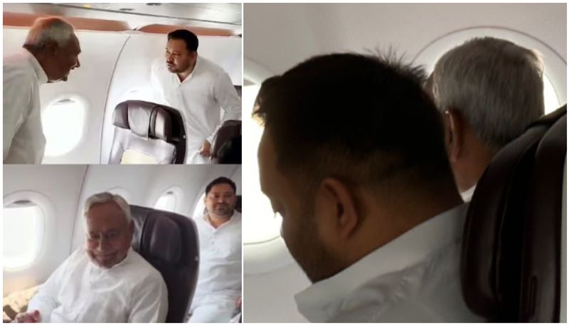 picture sitting with Nitish Kumar gone viral Tejashwi Yadav explanation 