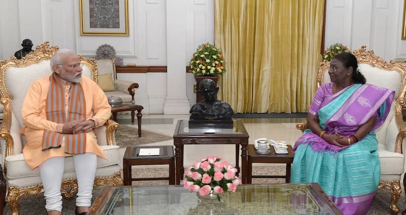 modi rashtapati bhavan