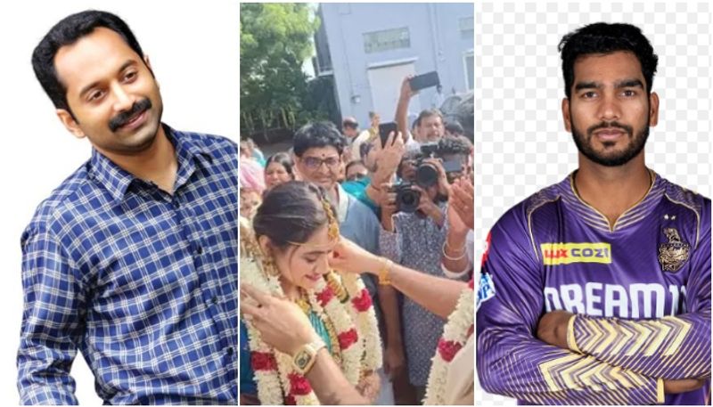 This is   fahad fazil  scene; Cricketer Venkatesh Iyer's wedding scene viral vvk