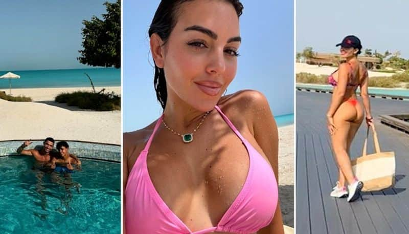 Georgina Rodriguez HOT photos: Cristiano Ronaldo's girlfriend stuns in pink bikini during family holiday osf