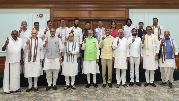 NDA leaders support BJP, approve PM Modi's name as alliance leader KRJ