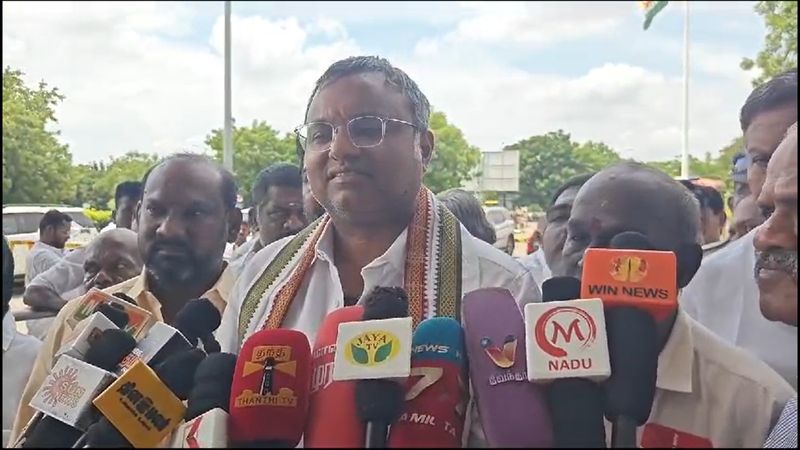 tamil nadu congress committee mlas should To be featured in tn cabinet said karti chidambaram  vel