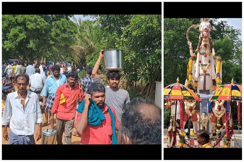 thousands of male devotees participate traditional temple festival at dindigul vel