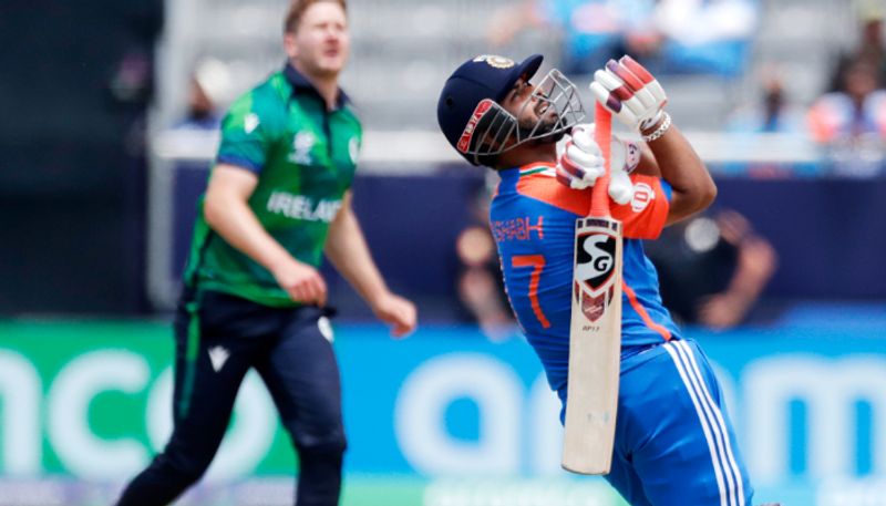 watch video rishabh pant reverse scoop six against ireland