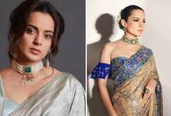  Kangana Ranaut latest design saree look for party xbw