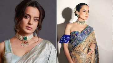  Kangana Ranaut latest design saree look for party xbw