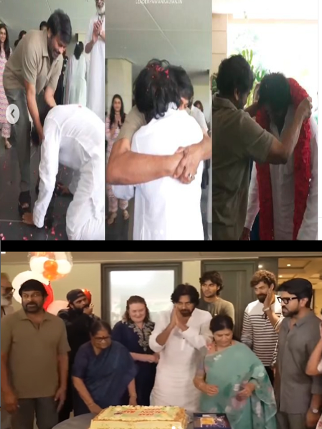 VIDEO Pawan Kalyan from Jana Sena Party gets grand welcome from brother, Telugu star Chiranjeevi and family  RBA