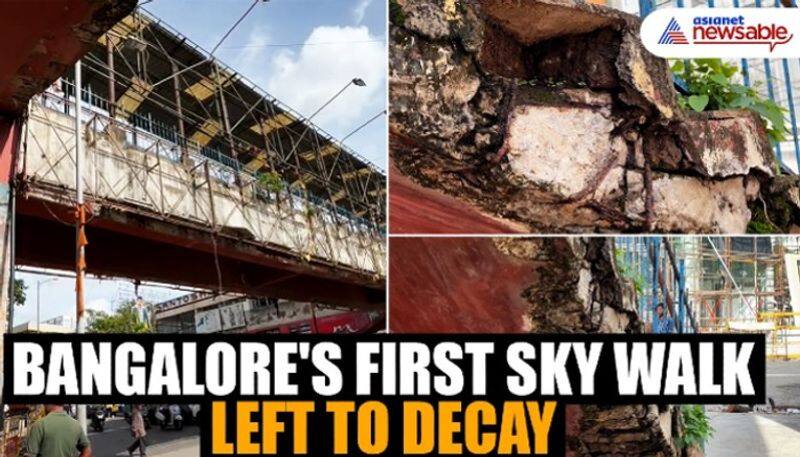 Neglected for decades, Bengaluru's first sky walk near majestic left to decay (WATCH) vkp