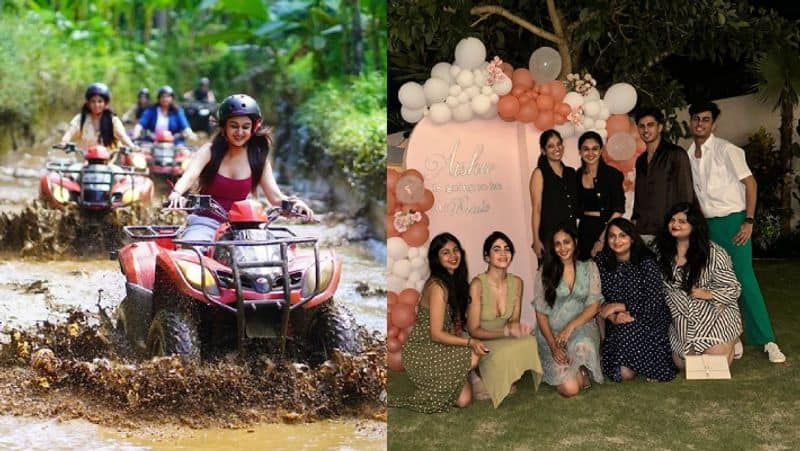 Umapathy lover Aishwarya Arjun celebrate Bachelor Party in Bali Viral Photos gan