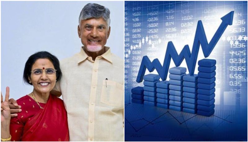 Chandrababu Naidu effect in stock market...!; Big win for TDP chief's wife's company