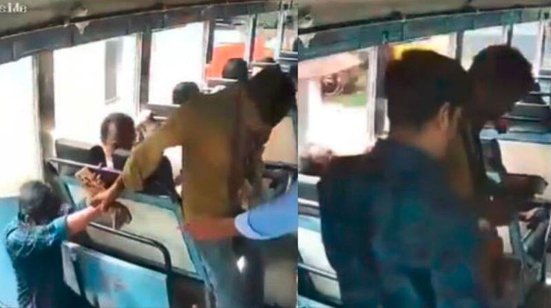 Kerala Bus Conductor Quick action Passenger Survived Video Goes Viral akb