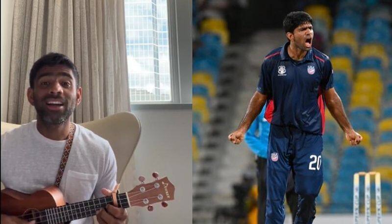 T20 WC 2024: Saurabh Netravalkar playing ukulele after US win over Pakistan wins hearts (WATCH) vkp