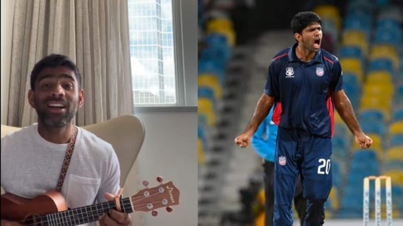 T20 WC 2024: Saurabh Netravalkar playing ukulele after US win over Pakistan wins hearts (WATCH)