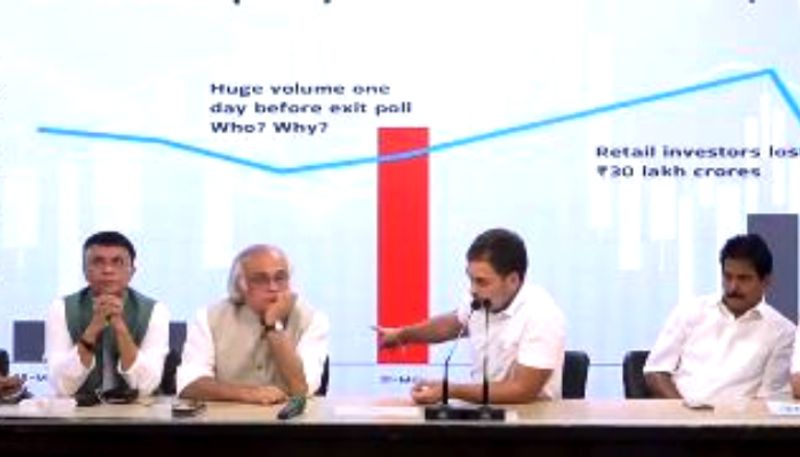 share market scam.  Narendra Modi, Amit Shah directly involved in biggest stock market scam, alleges Rahul Gandhi