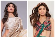 bollywood actress Shilpa Shetty trendy saree ideas for women xbw