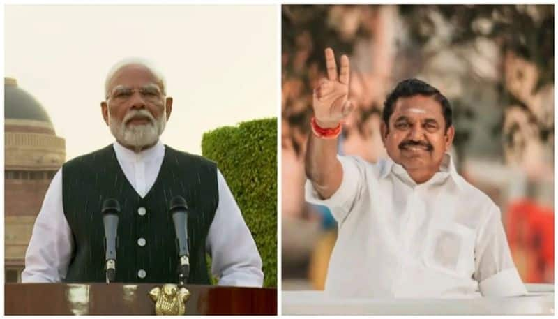 Edappadi Palaniswami congratulates Modi