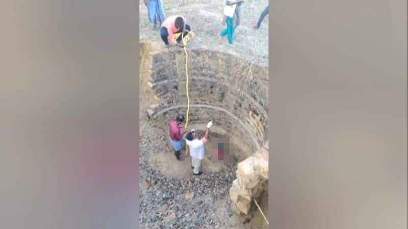 Ambulance personnel safely rescued an old woman who fell into a well near Jayangondam in Ariyalur district vel