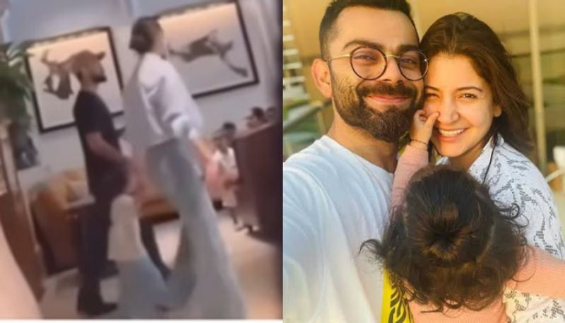 WATCH: Virat Kohli, Anushka Sharma look adorable as they walk hand-in-hand with daughter Vamika in New York RKK