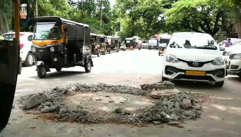 Motorists Faces Problems For Unscientific Road Works in Chitradurga grg 