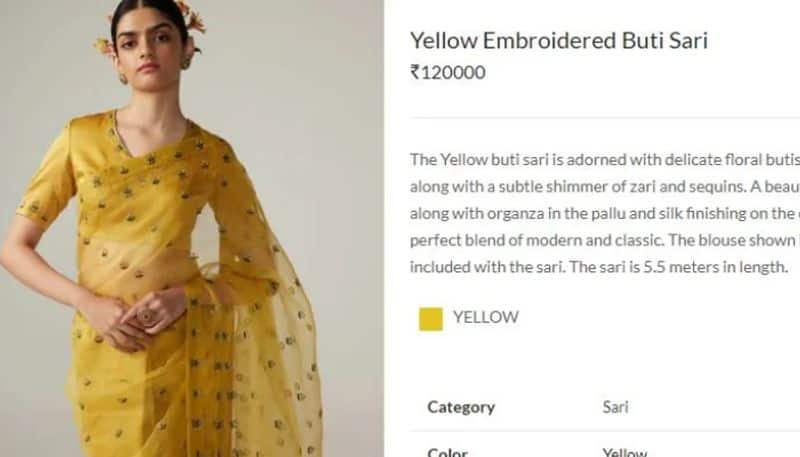 Kajal Aggarwal's Yellow Saree viral saree costs 