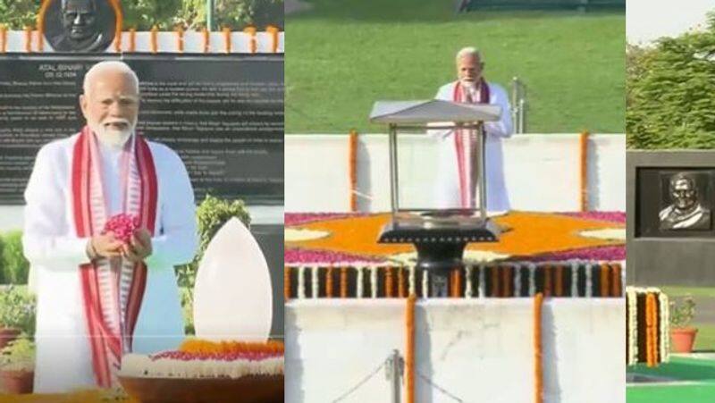 Modi pays tribute to Gandhi, Atal memorial before taking oath as Prime Minister for the 3rd time akb