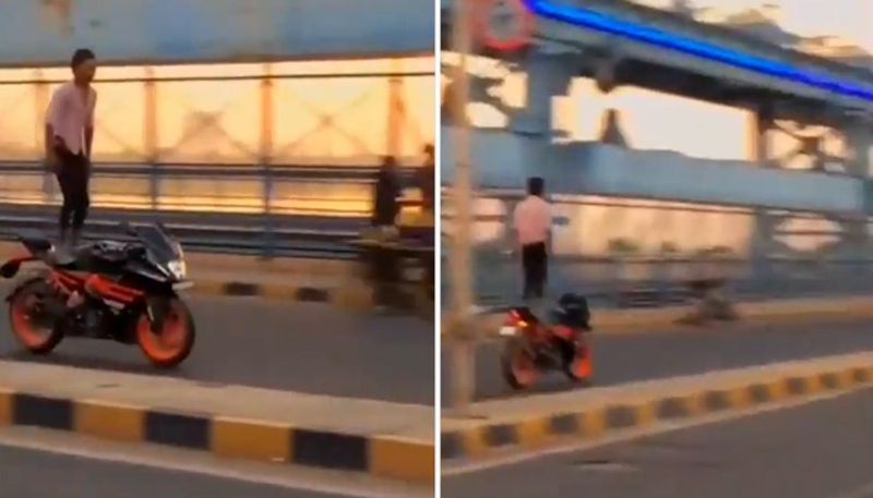 Kanpur man's 'Titanic' pose on moving bike draws police attention, video goes viral (WATCH) gcw