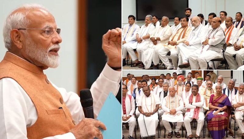 Focus on unfinished business': PM-designate Modi tells NDA leaders in meeting ahead of swearing-in (WATCH) gcw