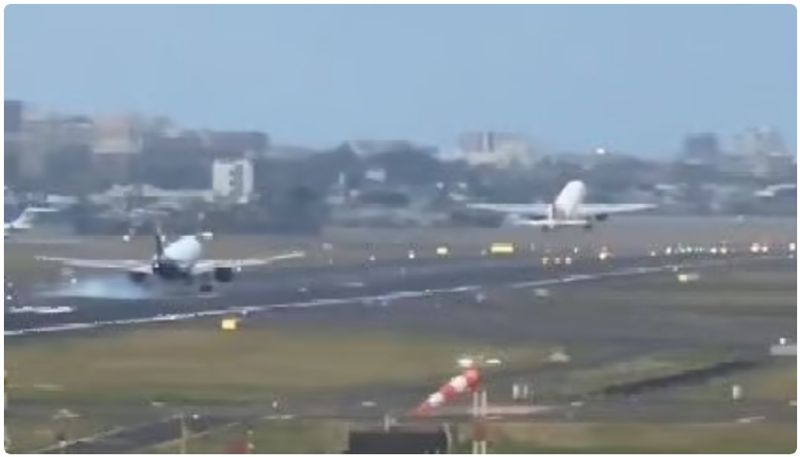 Close Call In Mumbai, IndiGo Touchdown-Air India Take-Off On Same Runway sgb